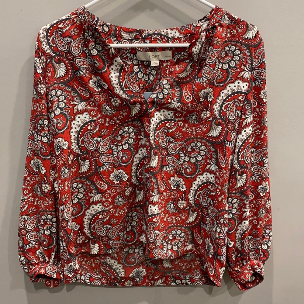 NWT boho chic LOFT blouse